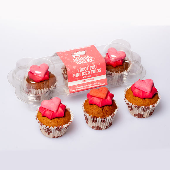 I Woof You... Valentines Mini Iced Trios